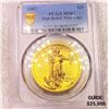 1907 HR Wire Edge PCGS $20 Gold Double Eagle UNC