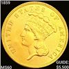 Image 1 : 1859 $3 Gold Piece UNCIRCULATED