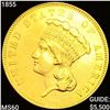 1855 $3 Gold Piece UNCIRCULATED