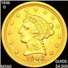 1846-O $2.50 Gold Quarter Eagle UNCIRCULATED