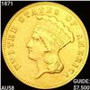 Image 1 : 1871 $3 Gold Piece UNCIRCULATED