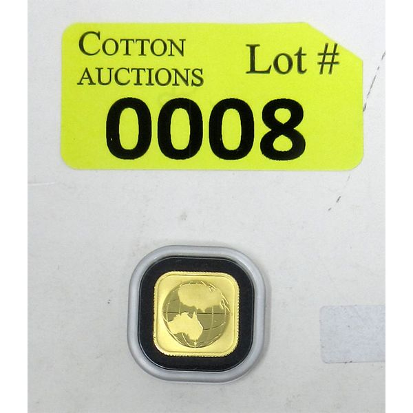 1/10 Oz .9999 Fine Gold 2016 Australian Legal Tender Map Coin