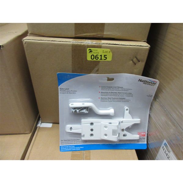 2 Cases of 10 Metal Gate Latches for Vinyl Gates