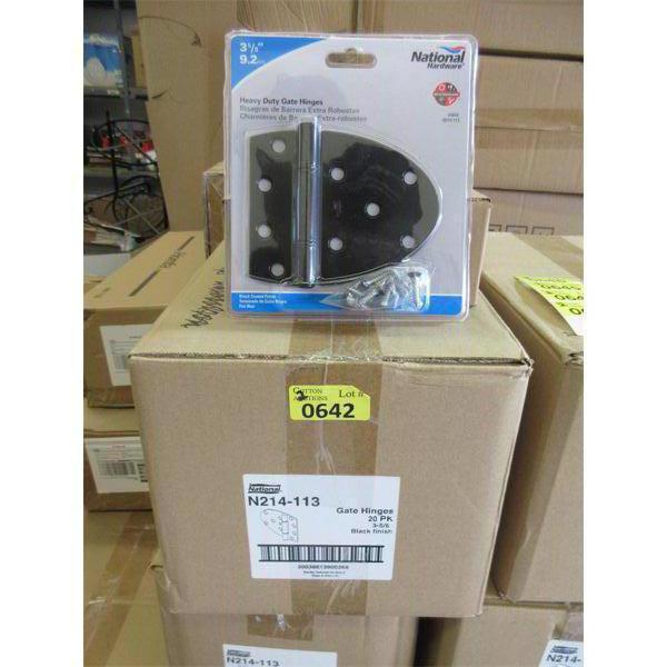 2 Cases of 20 Heavy Duty Black Gate Hinges