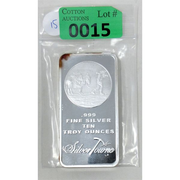 10 Oz .999 Silver SilverTowne Miner/Mule Bar