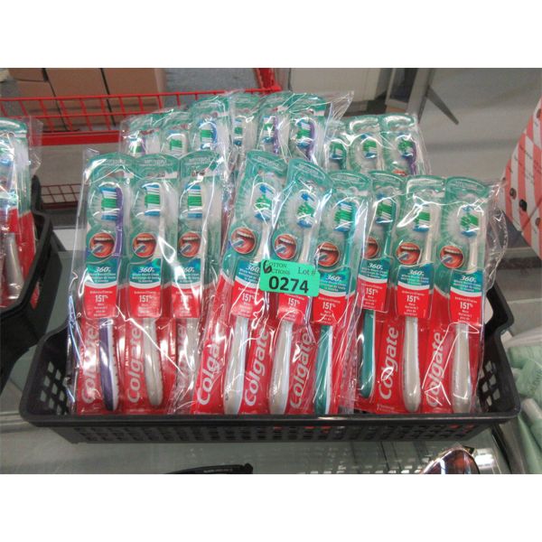 6 Packs of 6 New Colgate Adult Tooth Brushes 