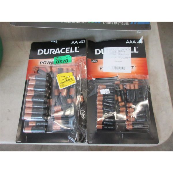 2 Partial Packs of Duracell Batteries