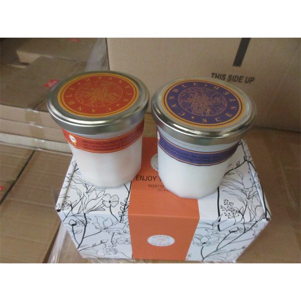 3 Sets of 2 Aromatherapy Jar Candles - 7.4 Oz