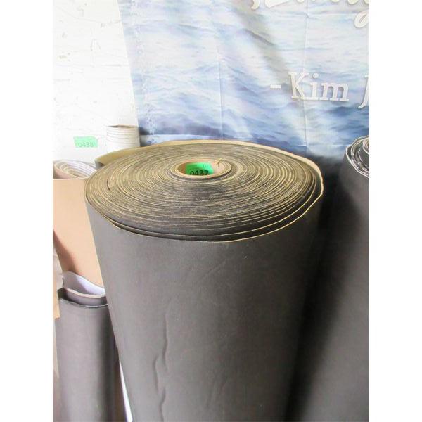 Large Roll of Black Upholstery Fabric 