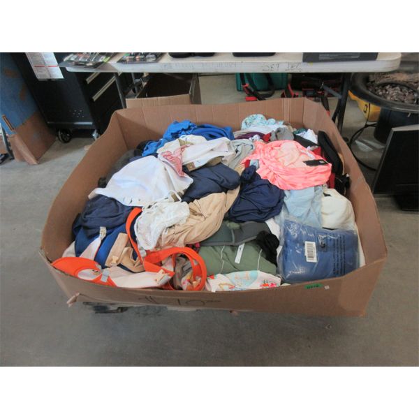 Skid of Overstock Clothing & Soft Household Goods