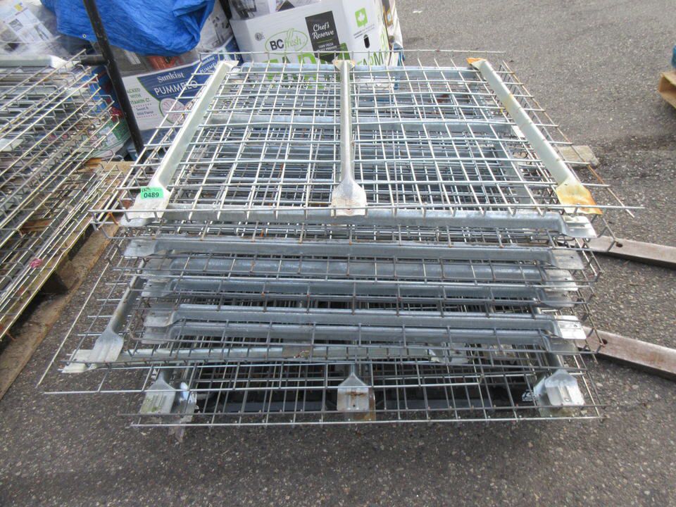 Skid of Metal Pallet Racking Grates - 43