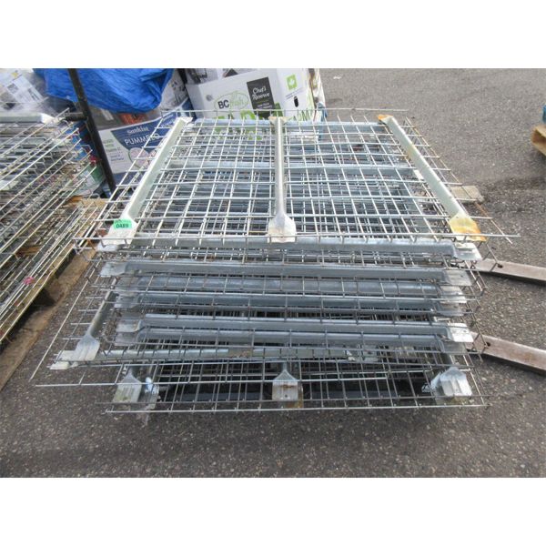 Skid of Metal Pallet Racking Grates - 43