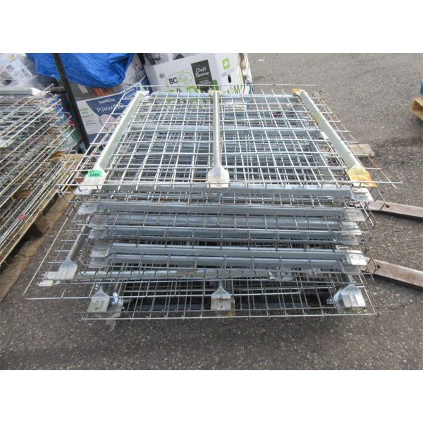 Skid of Metal Pallet Racking Grates - 43  x 46 