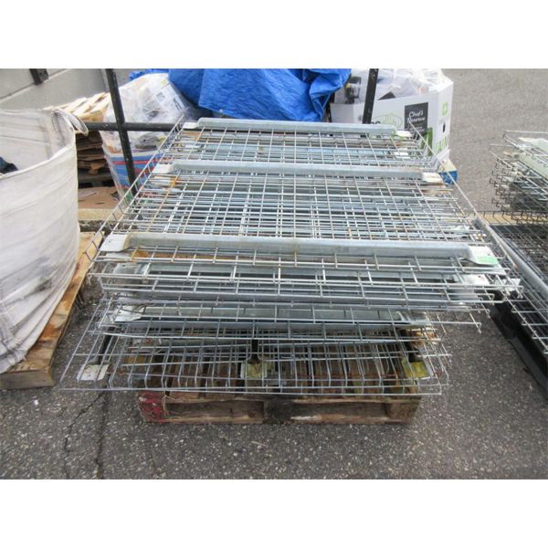 Skid of Metal Pallet Racking Grates - 43