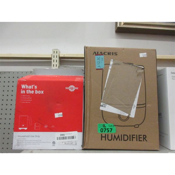 Humidifier & Milk Frother - Open Box 