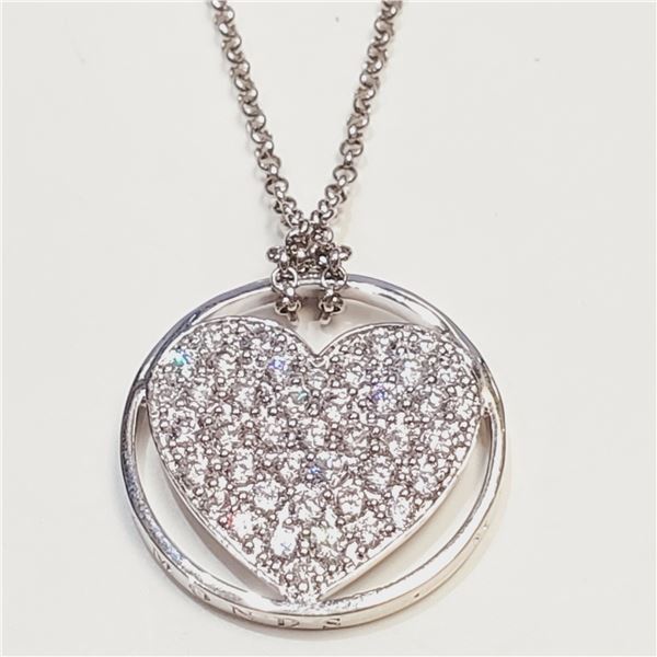 Silver Cubic Zirconia  Necklace,