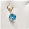 Image 1 : 10K Yellow Gold Blue Topaz(1.35ct)  Pendant,