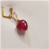 Image 2 : 14K Yellow Gold Ruby(0.4ct) Diamond(0.01ct)  Pendant, Estimated Selling Price from $75 to $150)