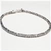 Image 1 : 10K White Gold Cubic Zirconia  Bracelet (~weight 5.8g), Suggested Retail Value $1800
