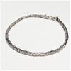 Image 2 : 10K White Gold Cubic Zirconia  Bracelet (~weight 5.8g), Suggested Retail Value $1800