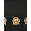 Image 2 : Lot of 3 1950's Imperial Oil Hat Badges(3) Enamel Awards