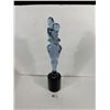 Image 1 : Beautiful Murano Glass Figure " The Lovers" By Famous Master Sergio Rossi in Rare Mulberry Glass.