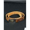 Image 3 : 3 Hand Tooled Leather Belts with Buckles