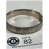 Image 2 : Antique Hallmarked Sterling Bracelet with Gold Wash & Relief Bird Design-20.8gr
