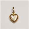 Image 1 : 18K Yellow Gold Heart Shape  Pendant (~weight 0.7g), Suggested Retail Value $350