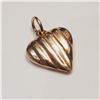 Image 2 : 10K Yellow Gold Heart Shape  Pendant (~weight 1.5g), Suggested Retail Value $450