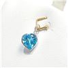 Image 2 : 10K White Gold Blue Topaz(1.35ct)  Pendant, Suggested Retail Value $180