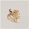 Image 2 : 10K Yellow Gold Love  Pendant (~weight 0.7g), Suggested Retail Value $200