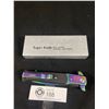 Image 1 : New Super Knife Stilleto Lock Blade Knife. Black with Irredescent Colour Blade