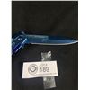 Image 2 : New Blue Stilleto Lock Blade Knife.