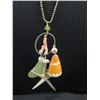 Image 2 : 925 Sterling Silver Extra Length Chain with Starfish Pendant& Other Beach Charm/Pendants