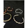 Image 2 : Collection of Copper and Silver Cuff Bangles
