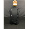 Image 1 : Great Double Length Blace Magnetic Faceted Beads Necklace