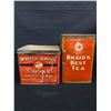 Image 2 : Vintage White Swan Coffee and Braids Best Tea Tins