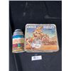 Image 1 : Vintage Made in Canada Annie Oakley Metal Lunchbox + Chuck Wagon Thermos