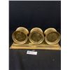 Image 2 : Vintage Heavy Desktop Brass Clocks