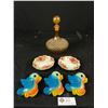 Image 1 : Vintage Decorative Lot of Chalkware, Old Country Roads, Etc