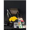 Image 1 : Vintage Camera Bag w/ Lenses Flashes Etc