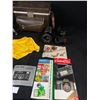 Image 2 : Vintage Camera Bag w/ Lenses Flashes Etc
