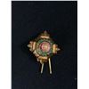 Image 2 : WWII British Army Officer Pip Badge " Tria Juncta"