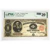 Image 1 : 1891 $1 Treasury Note, PMG Certified VF20