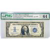 Image 1 : 1934 $1 Silver Cert. PMG Ch UNC 64