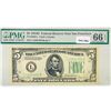 Image 1 : 1934 D $5 Fed Reserve Note PMG GEM UNC 66