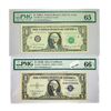 Image 1 : (2) 1935-1963 $1 Silver Cert. & Fed Reserve Note