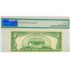 Image 2 : 1953 B Star $5 Legal Tender Note PMG GEM UNC 65