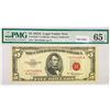 Image 1 : 1953 A Star $5 Legal Tender Note PMG GEM UNC 65